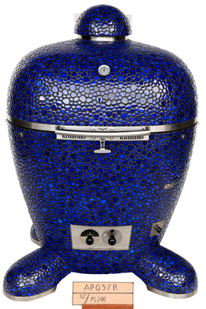 32" BB Kamado Grill Cobalt Blue Pebble AP037R  MAUI - DAN