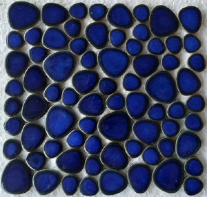 A grill w/ these Cobalt Blue Pebble tiles is being built- 50% deposit, it's yours
