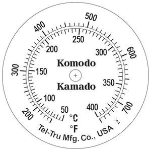 KK TelTru bi-metal Dual Temp Thermometer - KomodoKamado