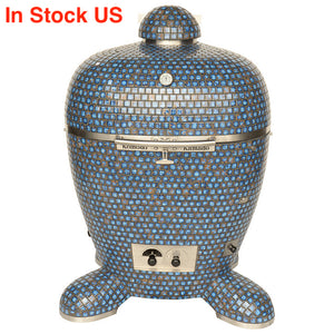 32" BB Kamado Grill Terra Blue AM018D