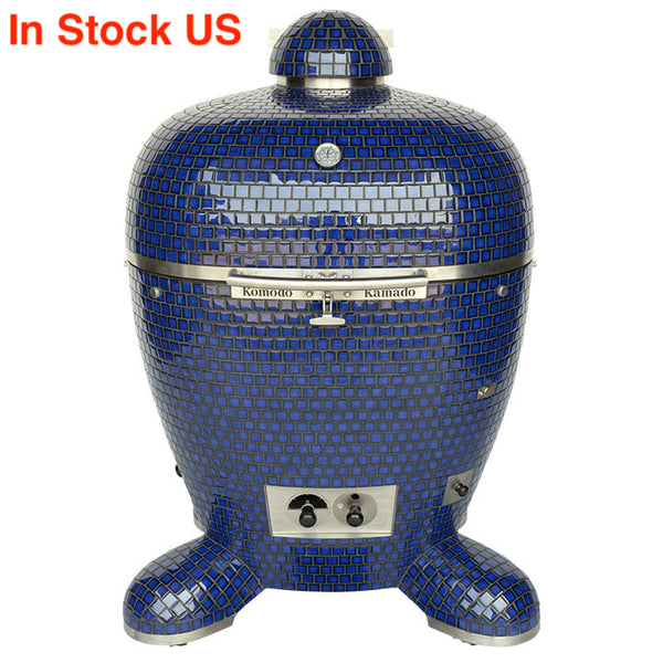 32" BB Kamado Grill Cobalt Blue AM048P
