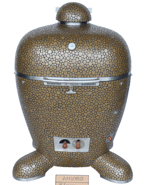 32" BB Kamado Grill Olive and Gold Pebble AM108D