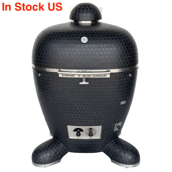 32" BB Kamado Grill Matte Black AM148P