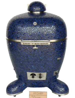 32" BB Kamado Grill Cobalt Blue Pebble AM348P