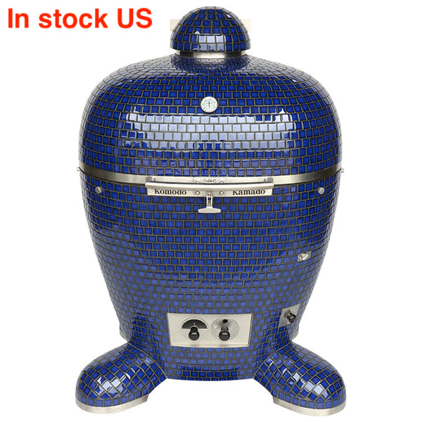 32" BB Kamado Grill Cobalt Blue AM818F