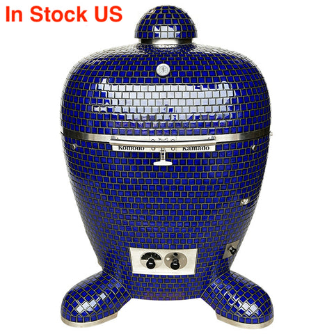 32" BB Kamado Grill Cobalt Blue AP387A