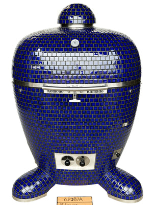 32" BB Kamado Grill Cobalt Blue AP387A