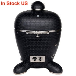 32" BB Kamado Grill Matte Black AM508D