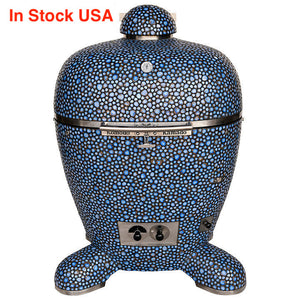 32" BB Kamado Grill Light Terra Blue Pebble AP667W