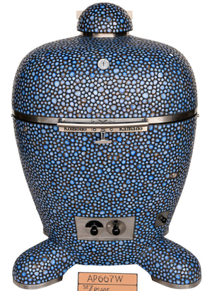 32" BB Kamado Grill Light Terra Blue Pebble AP667W