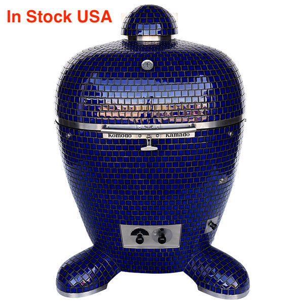 32" BB Kamado Grill Cobalt Blue AP957V