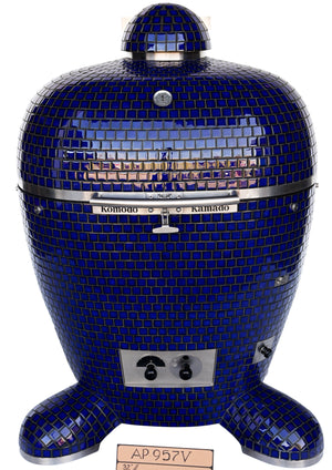 32" BB Kamado Grill Cobalt Blue AP957V