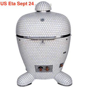 32" BB Kamado Grill Cream White AP967W