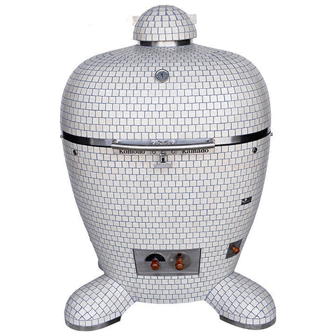 32" BB Kamado Grill Cream White AP967W