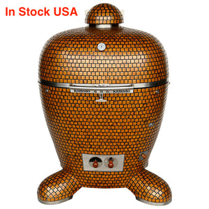 32" BB Kamado Grill Autumn Gold Flake AP047T