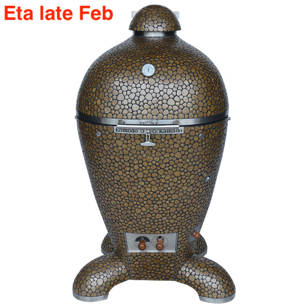 50% Deposit-23" Ultimate,Kamado Grill Olive & Gold Pebble BJ557T