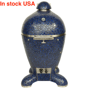 23" Ultimate,Kamado Grill Cobalt Blue Pebble BM237H