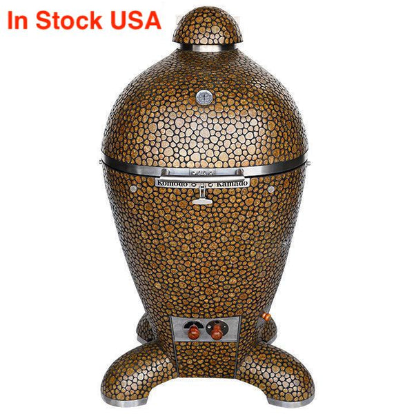 23" Ultimate, Kamado Grill Olive Gold Pebble BP017W