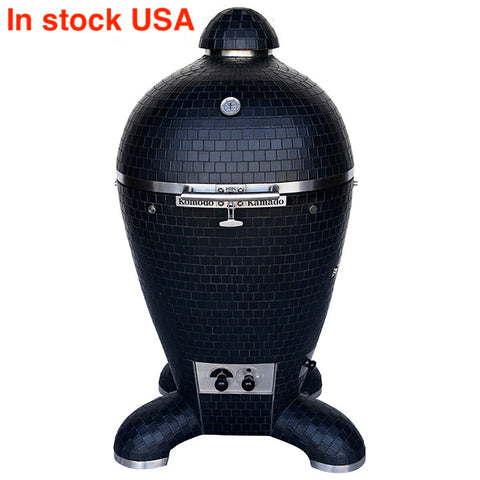 23" Ultimate, Matte Black Kamado Grill BP207V