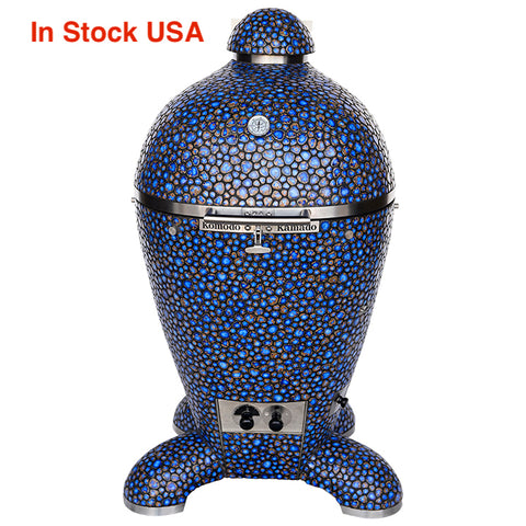 23" Ultimate, Terra Blue Pebble Kamado Grill BS576J  (in stock USA)