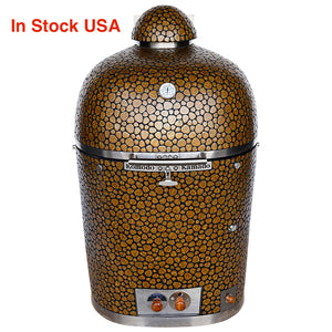 22" Beast - Olive & Gold Pebble Kamado Grill CTS711J (in stock USA)