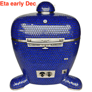 38" Goldilocks- Cobalt Blue Kamado Grill GD200A