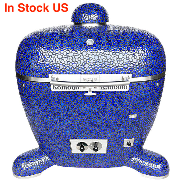 42" SBB - Kamado Grill Mixed Cobalt Blue Pebble SP380A