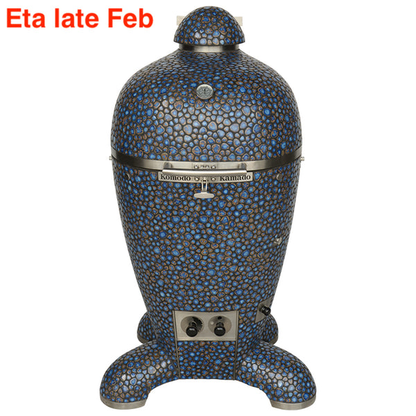 21" Supreme Kamado Grill, Terra Blue Pebble SPJ231T