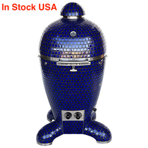 21" Supreme Kamado Grill, Cobalt Blue SPP421W