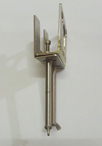 New adjustable rotisserie motor bracket with Long Wing Nuts