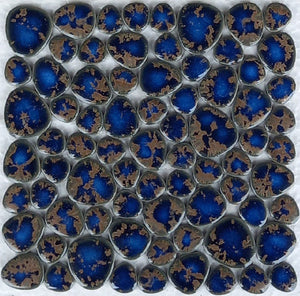 A grill w/ these Terra Blue Pebble tiles is being built- 50% deposit, it's yours