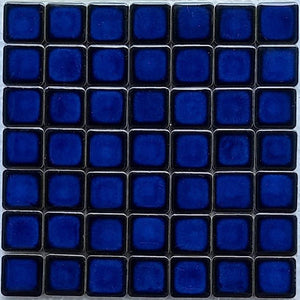 A grill w/ these Cobalt Blue square tiles is being built- 50% deposit, it's yours