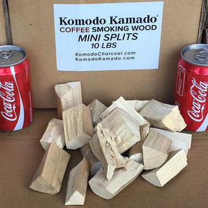 Coffee Smoking Wood ~ Mini Splits 10 lbs - KomodoKamado
