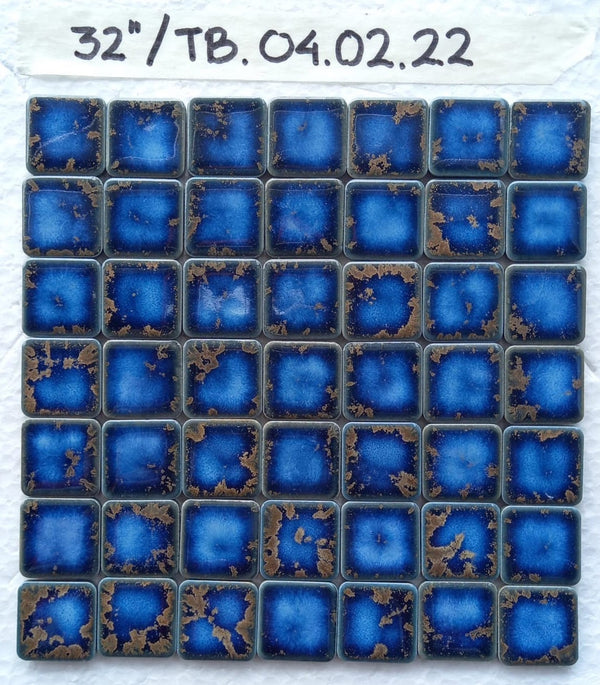 Deposit - 32 Big  Bad Terra Blue Tiles - TB0 4.02.22